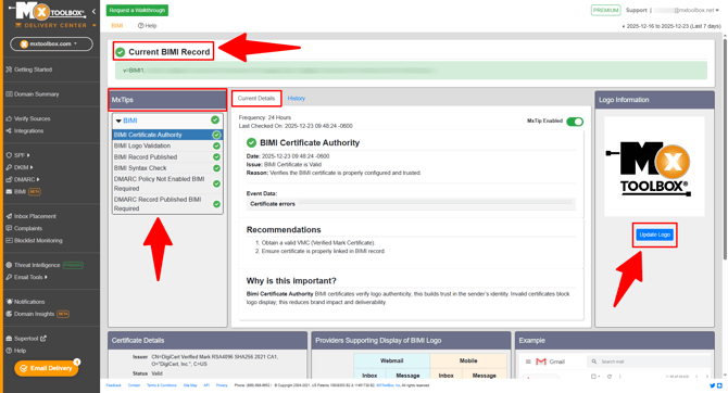 bimi-domain-mxtoolbox